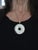 Large Medallion 14k White Chalcedony Pendant For Sale - Image 13 of 14