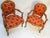 Beautiful pair of late 19th century Lois XV armchairs. Original soft “Venetian red” paint and 23k gold. Elegant lines,...
