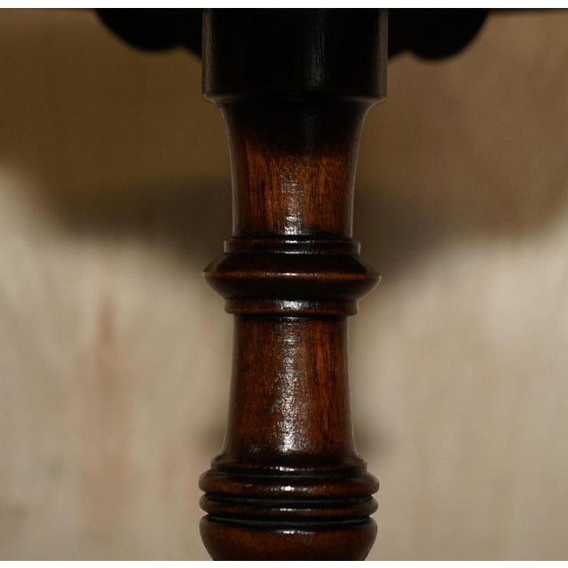 Mid 19th Century Antique Wine Table with Marble Top, 1860 For Sale - Image 5 of 15