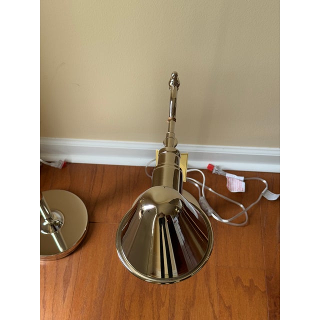 2020s Lauren Ralph Lauren Chrome Polished Nickel Desk Lamps - Set of 2 For Sale - Image 5 of 5