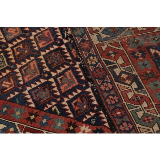 Beige Antique Kuba Rug in Beige-Brown With Tribal Geometric Patterns - Rug & Kilim For Sale - Image 8 of 9