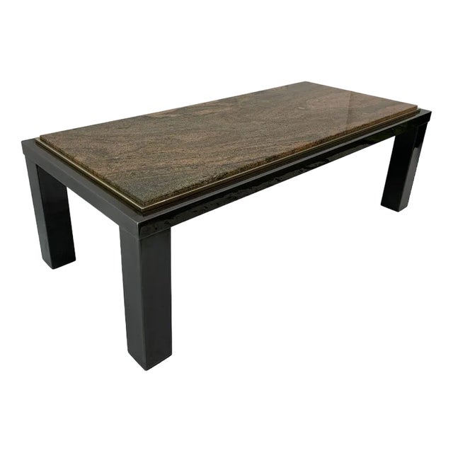 Mid-Century Hollywood Regency Granite Coffee Table from Fedam, Belgium, 1970s For Sale