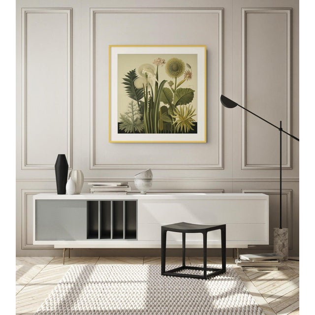 French Country Dark Green Antique Botanical Garden Study No. 11 - Natural History Fine Art Print For Sale - Image 3 of 4