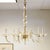 Champagne Colored Six-Light Murano Chandelier For Sale - Image 10 of 13