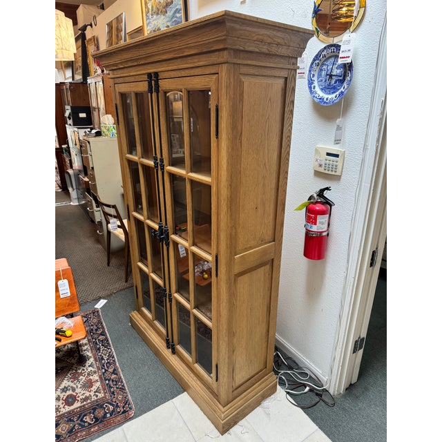 Restoration Hardware French Casement Cabinet For Sale - Image 11 of 12
