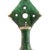 This hand-crafted Tamegroute candle holder showcases a distinctive geometric silhouette accented with circular cut-outs...