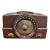 1950s Zenith Brown Bakelite Portable Radio Nonworking Mid Century Art Deco For Sale