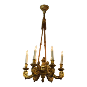 19th C. French Giltwood Chandelier