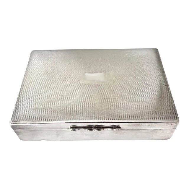 Silver Plate French Box with Wood Interior For Sale