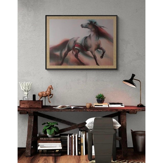 Late 20th Century Late 20th Century "Free Spirit" Lithograph S/N by Melinda Cowdery For Sale - Image 5 of 5