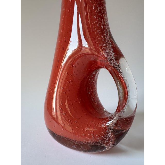 Vintage Polish Art Glass Vase, 1970s For Sale - Image 14 of 18