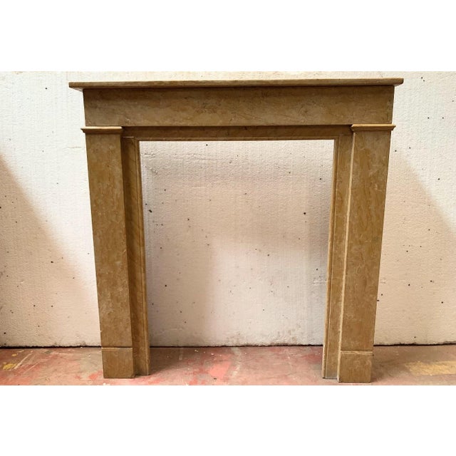 Fireplace in Yellow Marble For Sale - Image 10 of 10