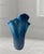 Early 21st Century Large Blue Murano Ruffled Art Glass Vase For Sale - Image 5 of 12