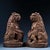 Late 19th Century Late 19th Century Pair of Gilt Bronze Guardian Lion Figures, 9200g Total, Detailed Texture For Sale - Image 5 of 10