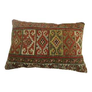 Tribal Vintage Lumbar Rug Pillow For Sale