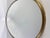 Italian Oval Brass Framed Wall Mirror, 1960s For Sale - Image 10 of 12