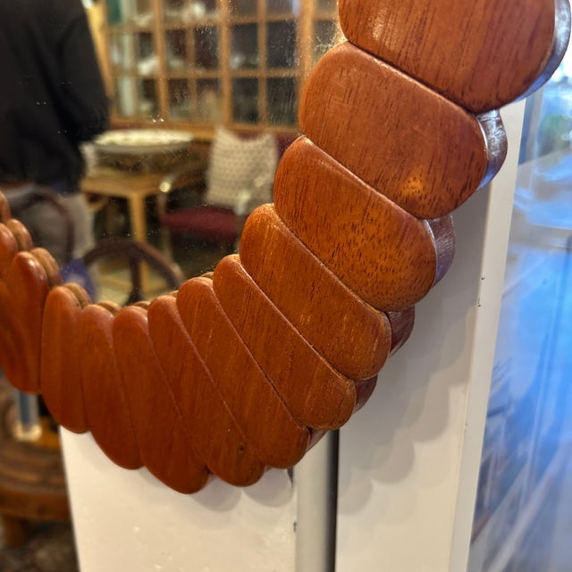 Solid Wood Oval Mirror For Sale In Miami - Image 6 of 11