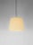 Beige sísísí cónicas gt3 pendant lamp by santa & cole dimensions: d 36 x h 27 cm materials: metal, stitched parchment....