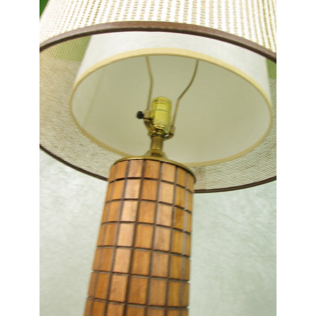 1964 Mid Century Modern Gruvwood Lamp World's Fair For Sale - Image 13 of 14