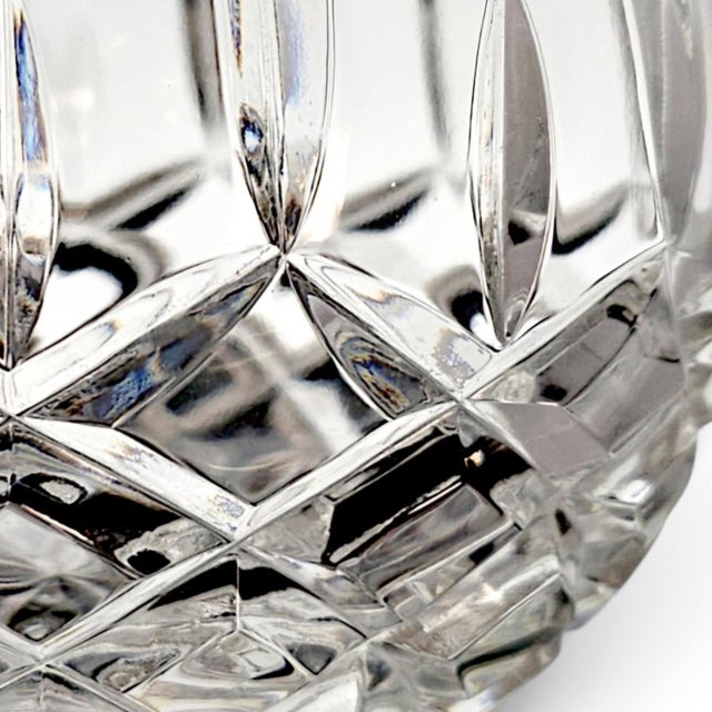 Transparent Waterford Lismore Ftb6 Footed Crystal Bowl 6", Gothic Mark, Ireland For Sale - Image 8 of 9