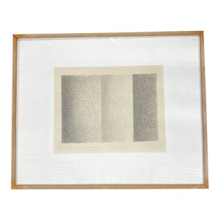 Framed Pencil Pattern on Paper Art Personal Inscription Signed For Sale
