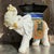 This charming vintage ceramic elephant brings bold character and functionality to your space. Featuring a beautifully...