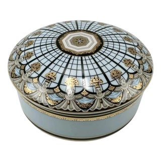 Vintage the Breakers Palm Beach Covered Porcelain Box Hotel Florida For Sale