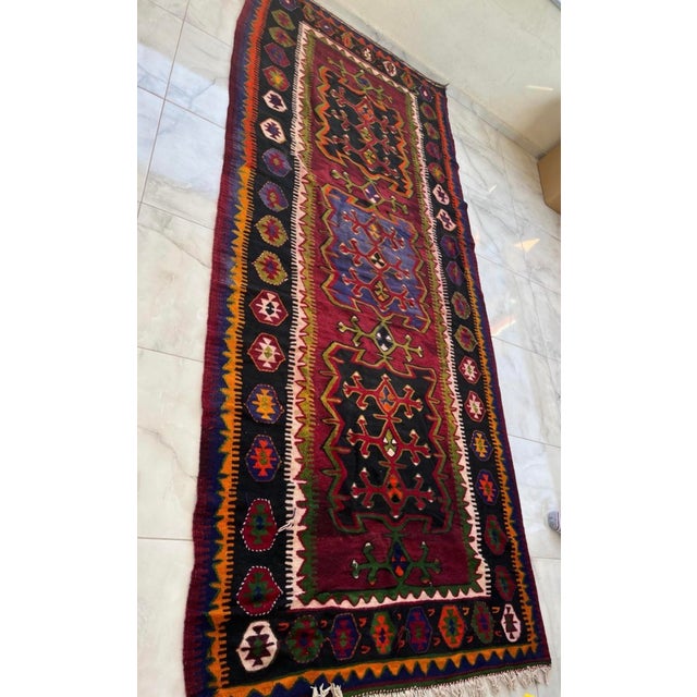 This rare, hand-woven Turkish rug is a genuine Chest Find .Meticulously stored for over 50 years as a family heirloom, it...