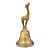 Mid 20th Century Handmade Americana Brass Giraffe-Figurine Bell For Sale