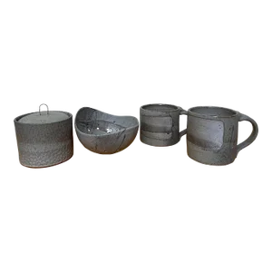 Mea Rhee Good Elephant Assorted Studio Pottery - 4 Pieces