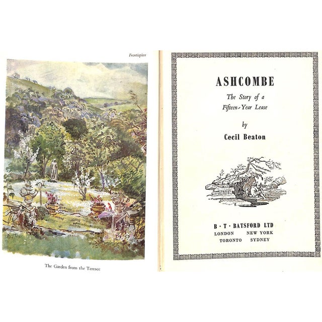 Traditional "Ashcombe the Story of a Fifteen Year Lease" 1949 Beaton, Cecil (Inscribed) For Sale - Image 3 of 18