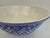 1970s Vintage Italian Blue Ceramic Basketweave Bowl For Sale - Image 5 of 11