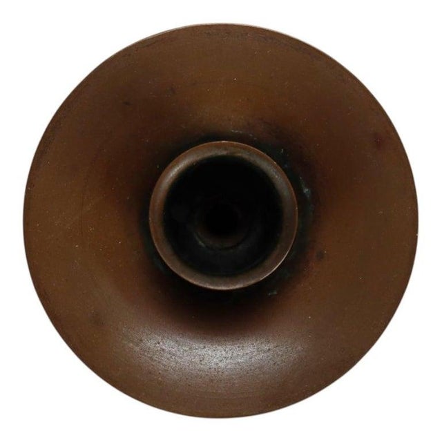 Pair of Antique Roycroft Arts & Crafts Copper Candlesticks Signed C1920 For Sale - Image 6 of 10