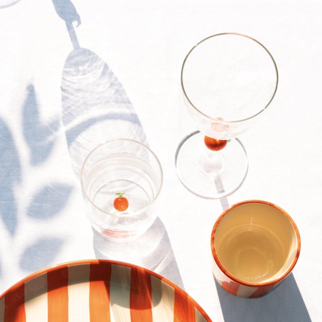 Contemporary Teca Frutta Goblet - Orange For Sale - Image 3 of 5