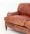 George Smith George Smith Red Leather Two-Seat Club Sofa For Sale - Image 4 of 7