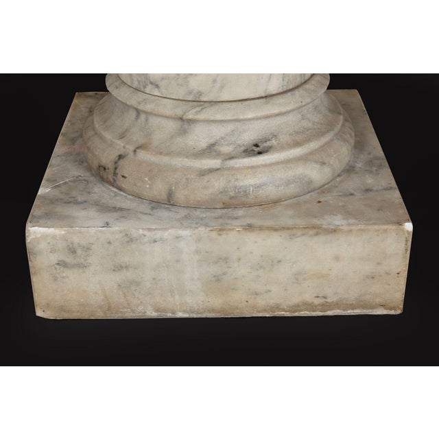 Italian Grand Tour Antique Marble Column Pedestal, Late 19th Century For Sale - Image 14 of 18