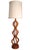 Mid 20th Century Sculptural Wood Mid Century Table Lamp by w.h. Woolums Att. To David Shreve For Sale - Image 9 of 10