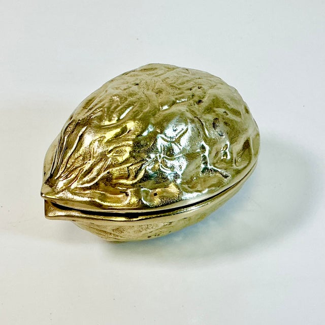 Mid-Century Italian Boho Chic Trompe L’Oeil Walnut Brass Nutcracker. For Sale - Image 14 of 16