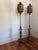 Metal Early 20th Century Rococco Style Wrought Iron Standing Floor Lamps - a Pair For Sale - Image 7 of 11