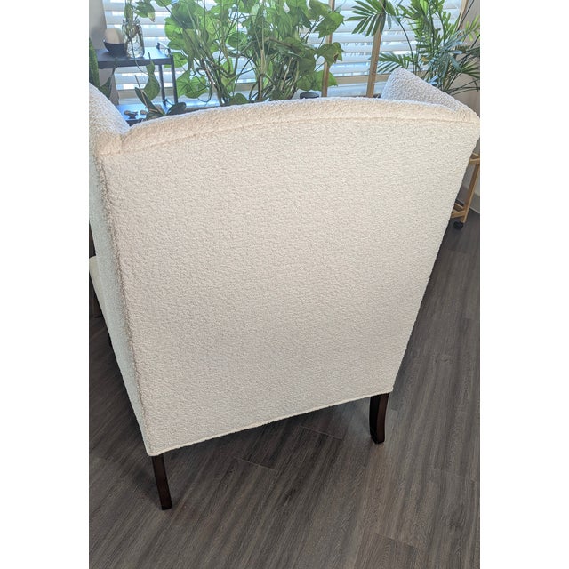 American Old Hickory Tannery - Josefina Upholstered Chair Ivory For Sale - Image 3 of 10