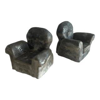 Vintage Brutalist Bookends- Set of 2 For Sale