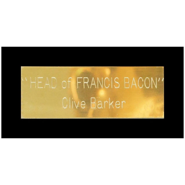 Gold 1970s Head of Francis Bacon, Clive Barker For Sale - Image 8 of 8