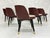Brown Set of 6 Baxter "Colette" Chairs by Roberto Lazzeroni in Leather Brass For Sale - Image 8 of 18