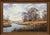 Farmhouse by a River in the English Countryside by 20th Century British Artist 1975 Circa For Sale