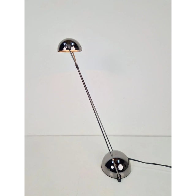 Mid-Century Modern Vintage Silver Meridiana Desk Lamp by Paolo Piva for Stefano Cevoli, 1980s For Sale - Image 3 of 8