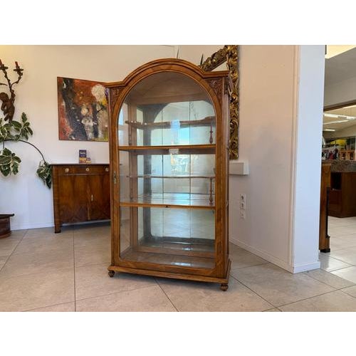 Original Late Biedermeier Display Cabinet/Bookcase/Collector's Cabinet. Dimensions: Height x Width x Depth 172 x 100 x 42...