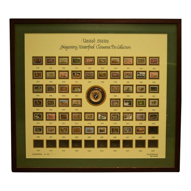 Us Migratory Waterfowl Cloisonne Pin Ducks Unlimited Collection: 1934-1978 For Sale