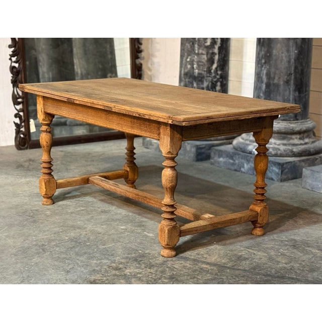 Oak Farmhouse Dining Table, 1920s For Sale - Image 16 of 18