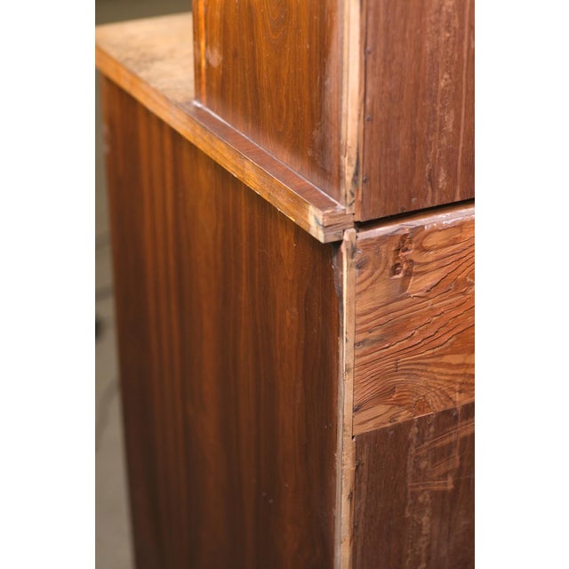 1960s Walnut Veneer Kitchen Storage Cabinet For Sale - Image 16 of 16