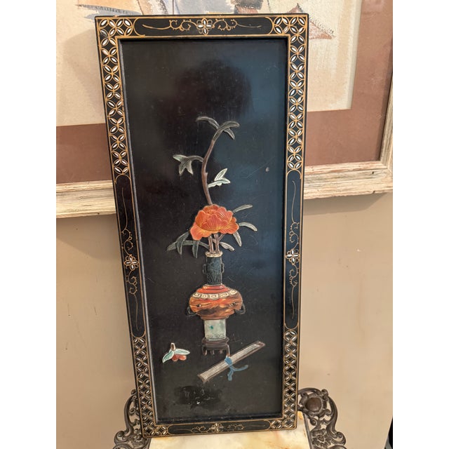 A Stunning Trio of Mid-Century Chinoiserie ArtThis is a beautiful near-set of three vintage Chinese wall panels, expertly...